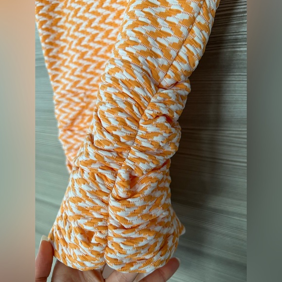 Nicholas Swim One Piece Orange/White XS (NWOT) - Picture 7 of 11